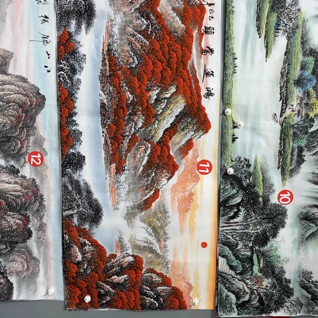 随***安国画国画山水作品