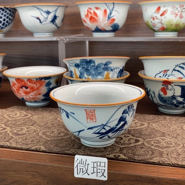 釉下老陶泥手工绘制
