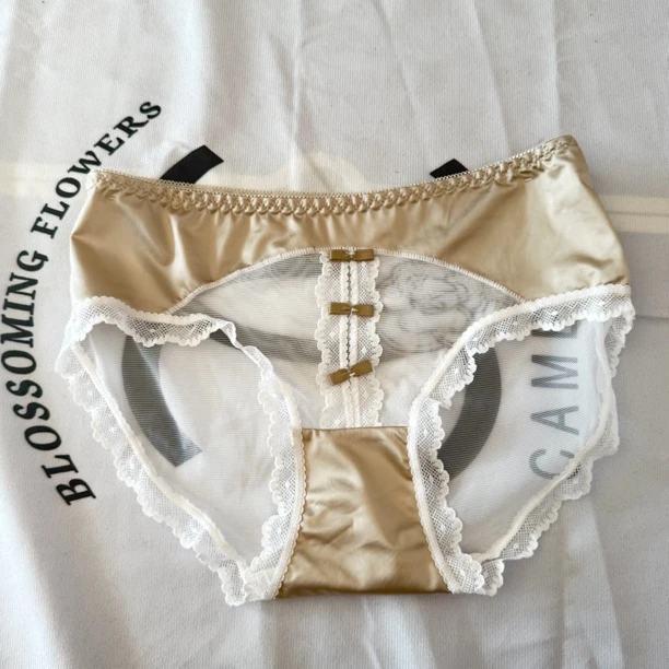 国风少女夏季性感透气蕾丝中腰包臀三角女士内裤