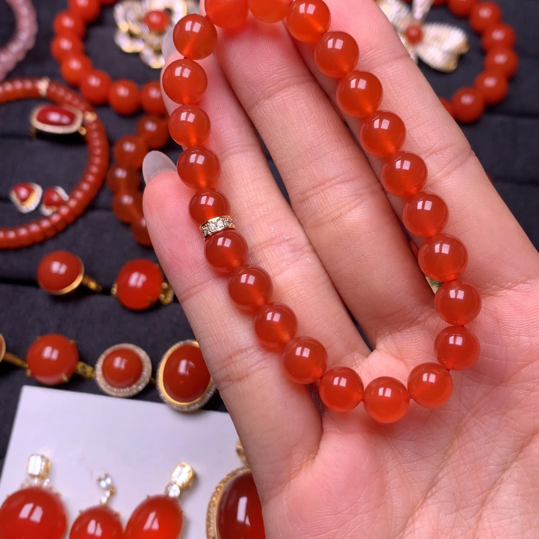 【闪购商品】未镶嵌手串南红玛瑙保山南红原矿高品质冰红手串