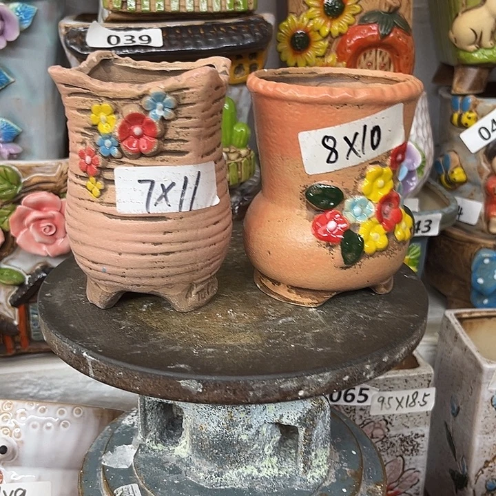 粗陶材质多肉花盆