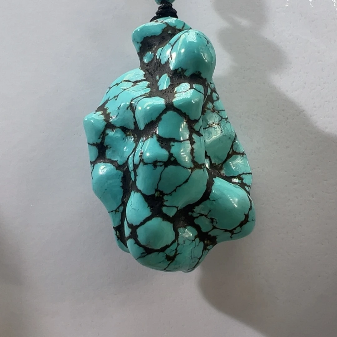 绿松石未镶嵌挂件