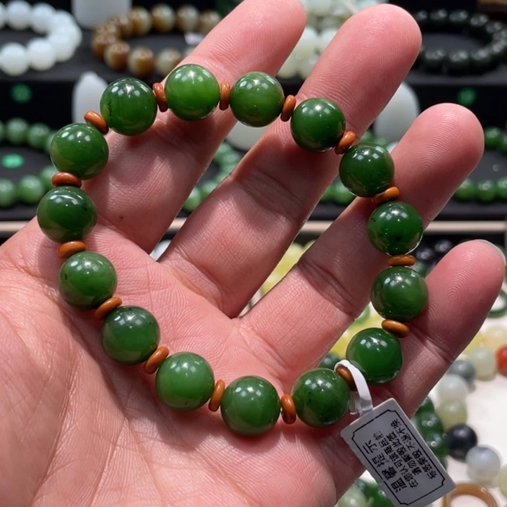 和田玉未镶嵌手串