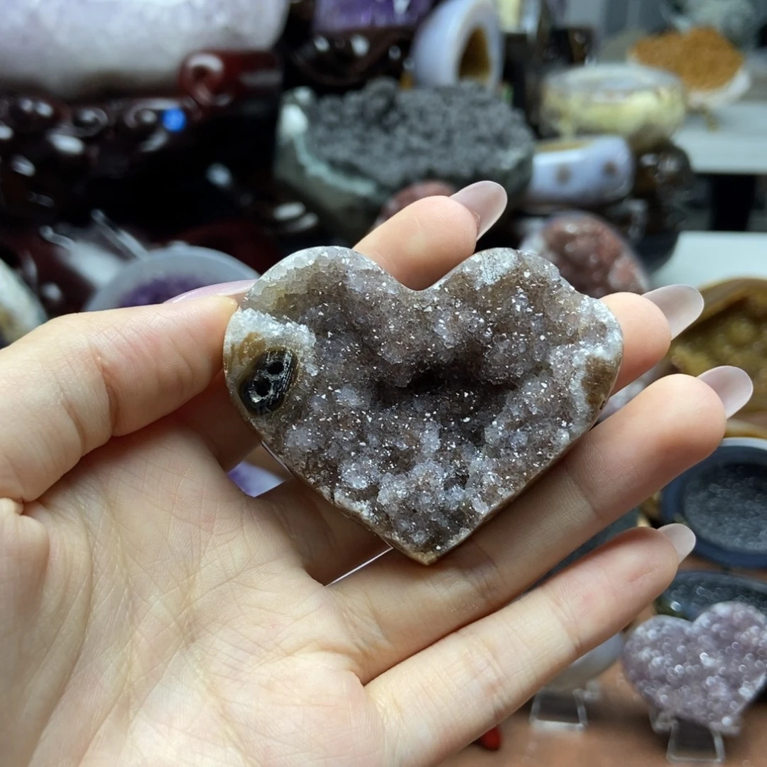 紫晶摆件未镶嵌水晶