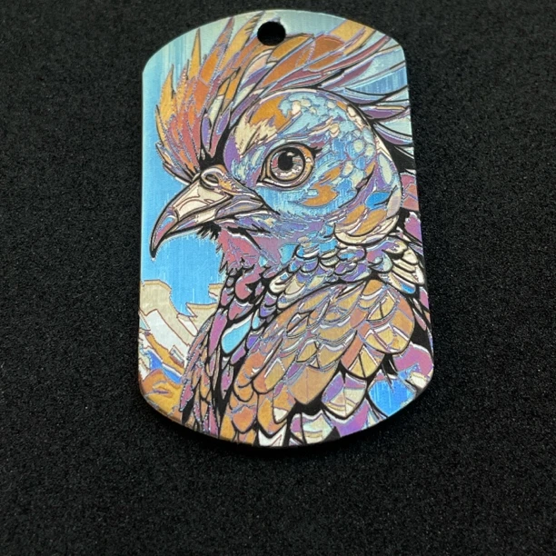 刀激光定制来图来料彩钛阳极氧化工艺