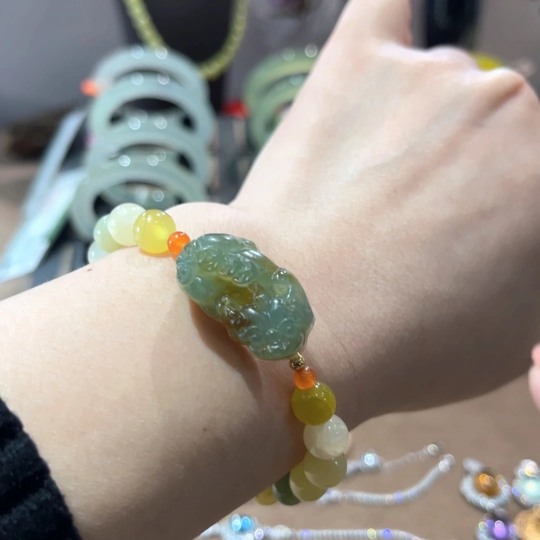 岫玉手镯未镶嵌手镯