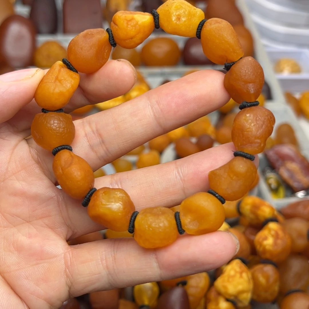 未镶嵌琥珀裸石天然蜜蜡手串
