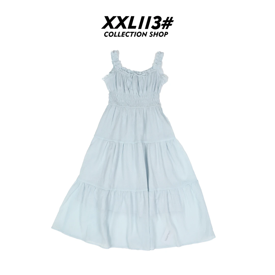113* CENTRALIZED SHOP长裙吊带中连衣裙收腰吊带裙X5F15D6142