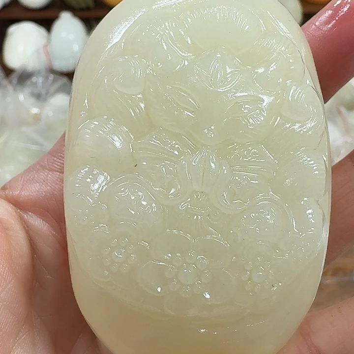 无***忧砖雕石头手把件不退不换
