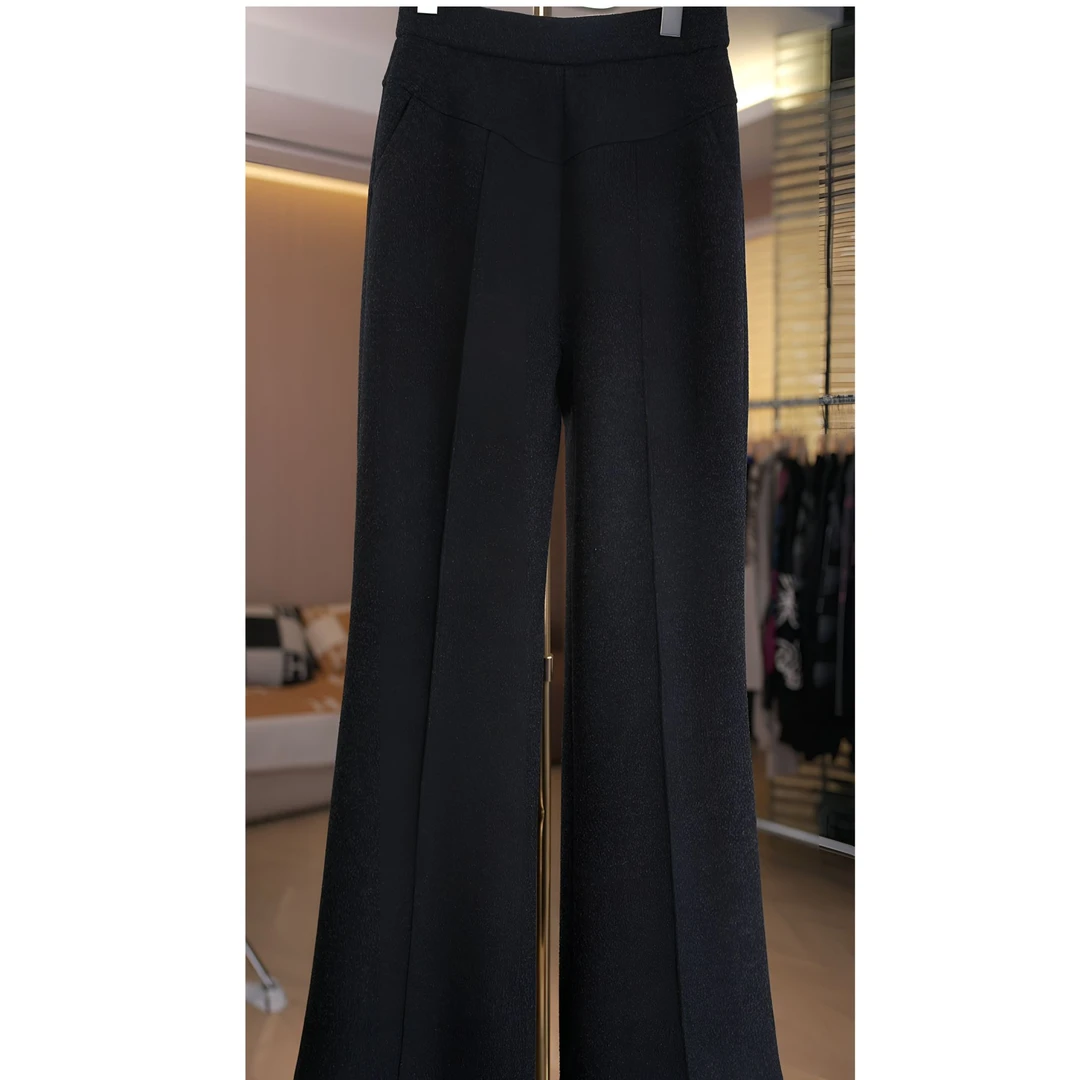 露露【阔腿裤】秋冬必备时尚高端大气上档次高档毛衣阔腿裤3698#