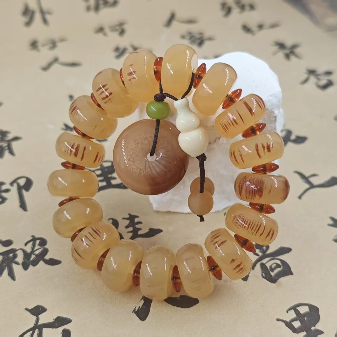 【古典珍藏】咩咩角G192时尚潮流平安扣手串