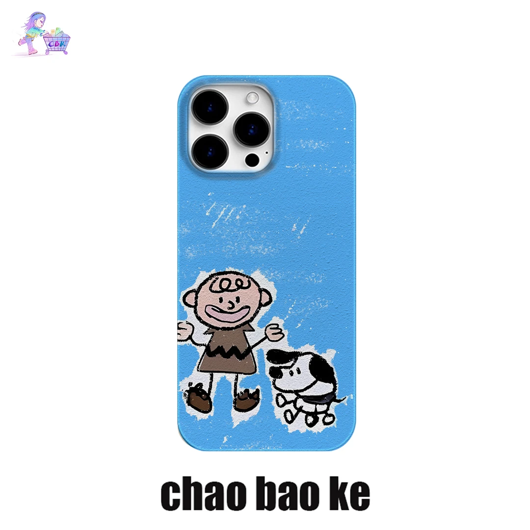 涂鸦男孩适用于苹果16promax手机壳iphone15pro小众14/13/12p个性