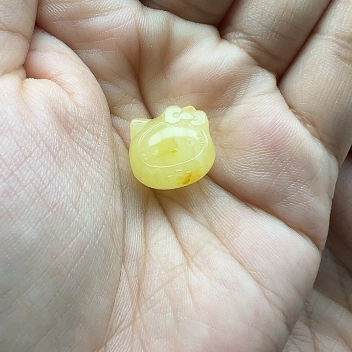 琥珀未镶嵌珠宝奇石kt蛋打孔不退换