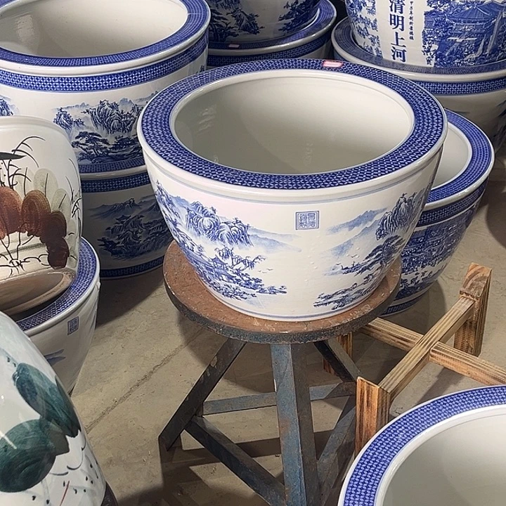 景德镇陶瓷鱼缸艺术