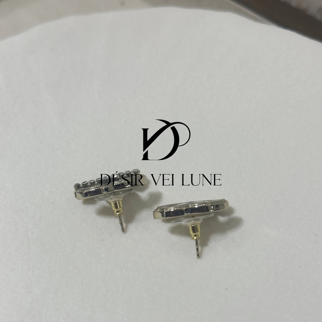 铜合金合成锆石耳饰 耳钉6485气质轻奢