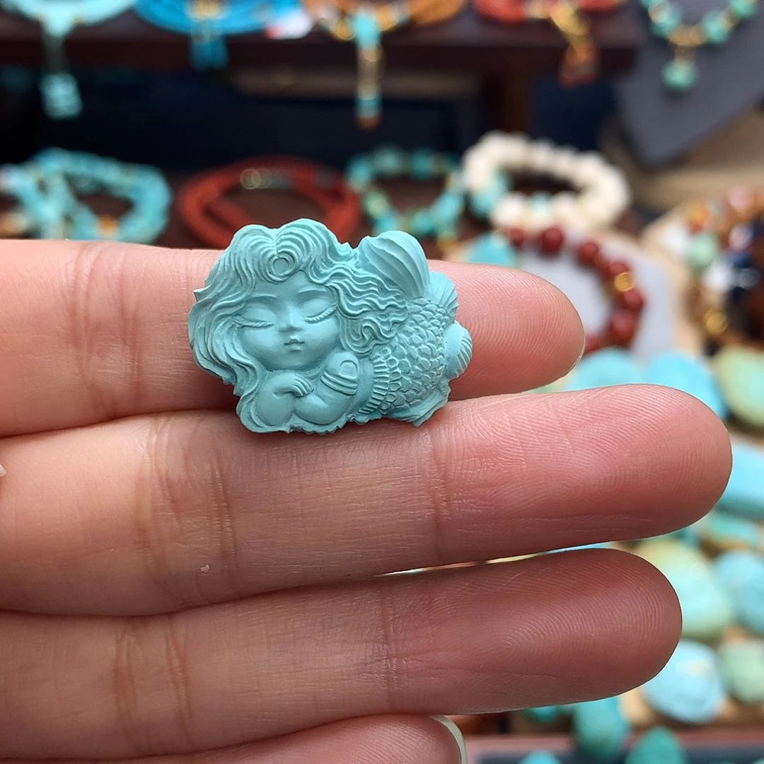 未镶嵌绿松石挂件