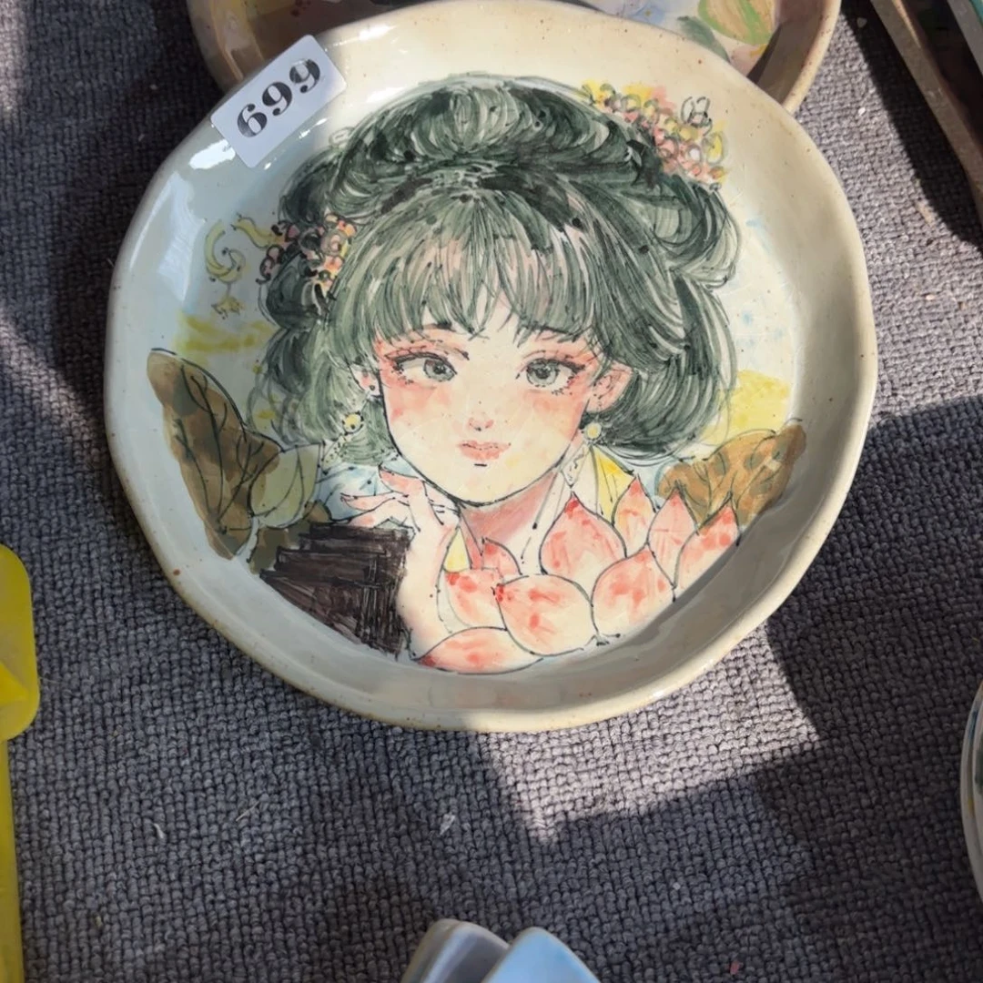 景德镇手绘高温釉下彩陶瓷茶具我