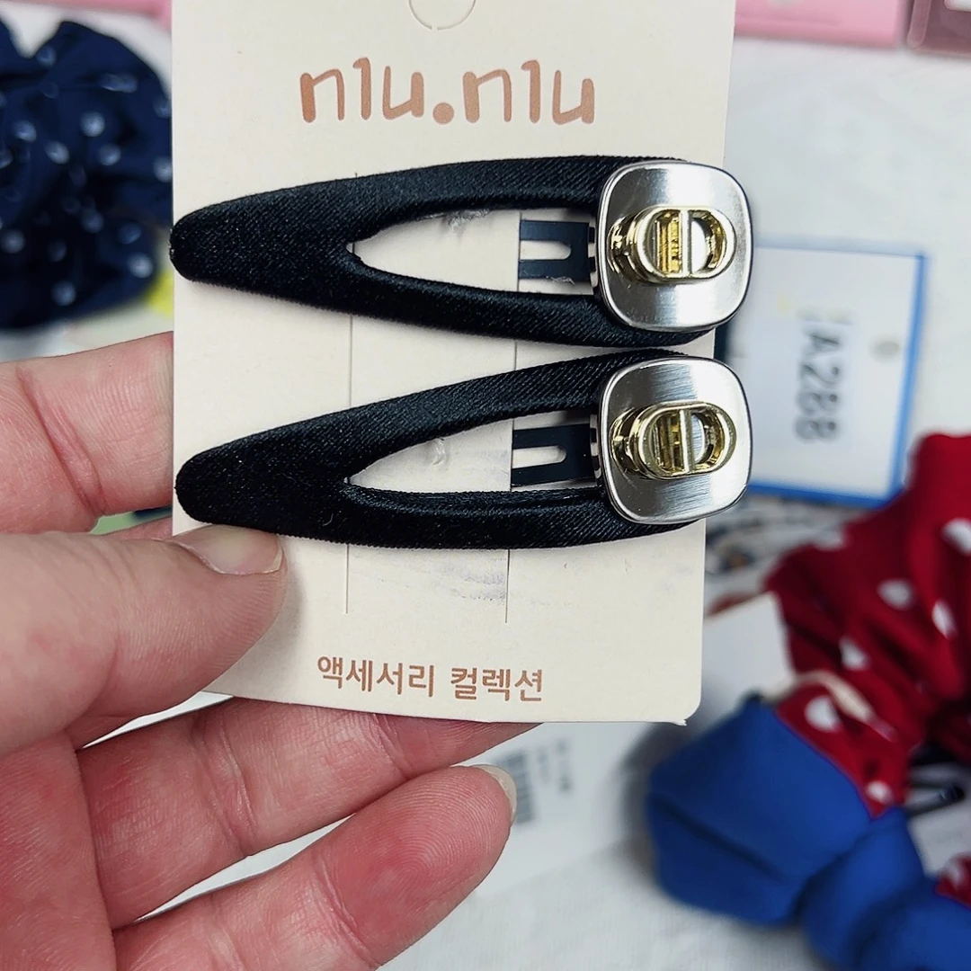 拜拜夹一对2个黑色