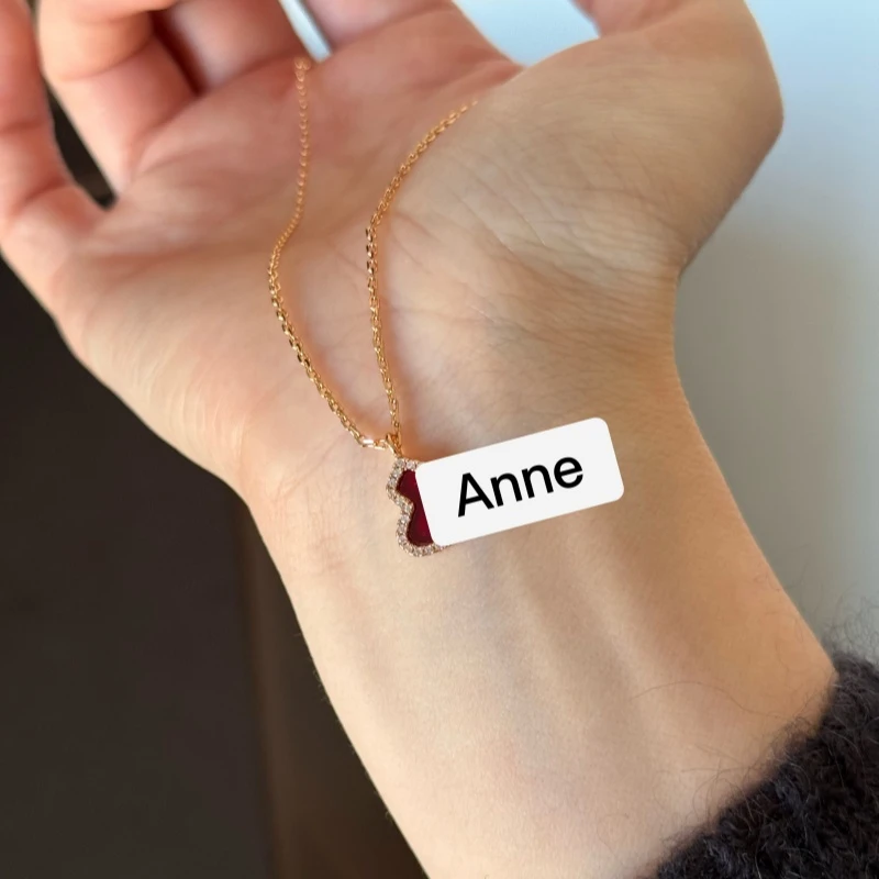 铜合金项链 【X585】轻奢香槟金葫芦高级镶锆气质项链