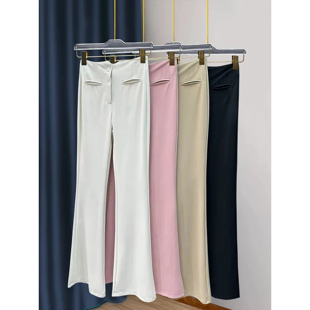 【超模比例3.0】版微喇裤女高腰显瘦垂感加厚休闲裤百搭修身