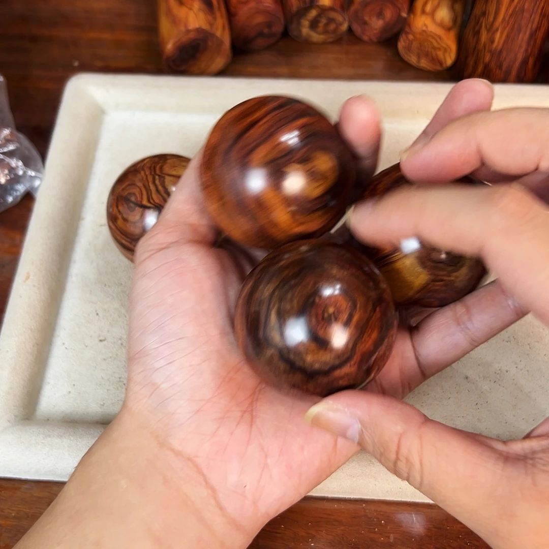 黄花梨/降香黄檀手串/手链50mm圆珠手球