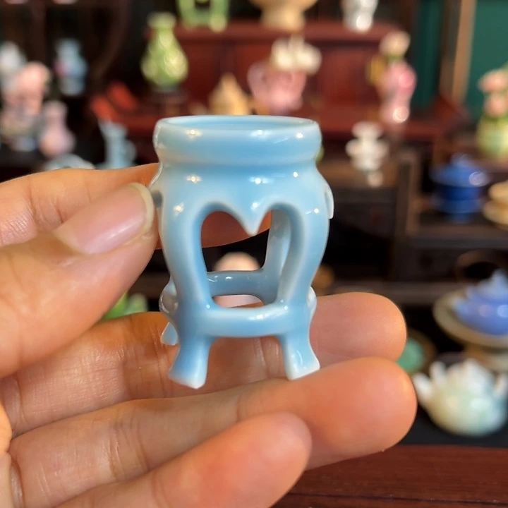 摆件微陶老王迷你花瓶