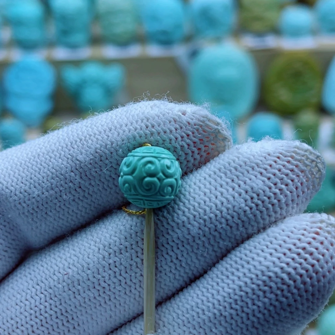 绿松石未镶嵌珠宝奇石10mm