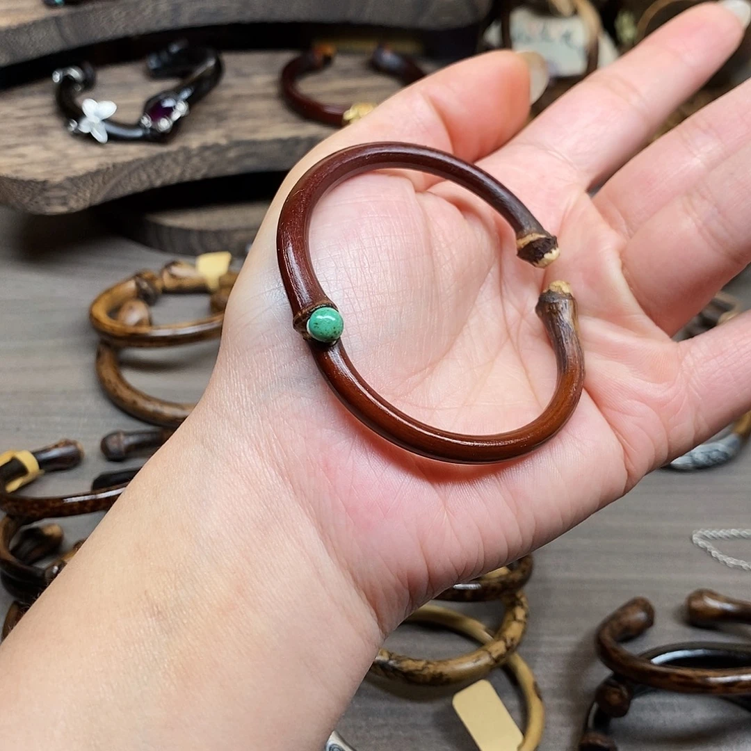 吊坠藤艺素藤鸡血有节15/16手围