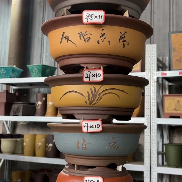 紫砂花盆 100-6