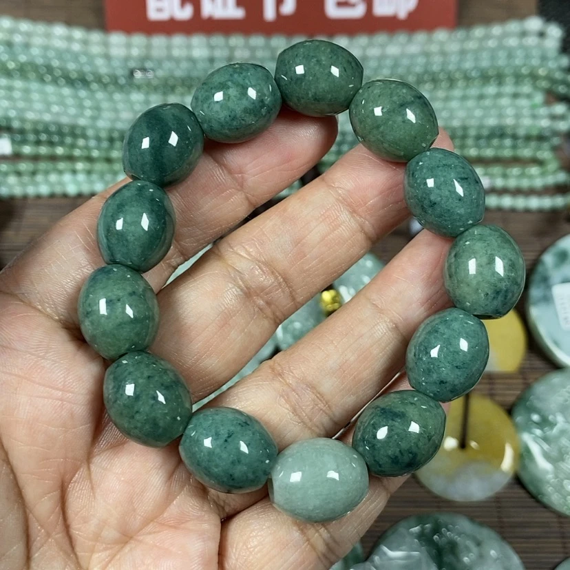 【闪购商品】翡翠颈饰未镶嵌玉手链翡翠玉男款卡14