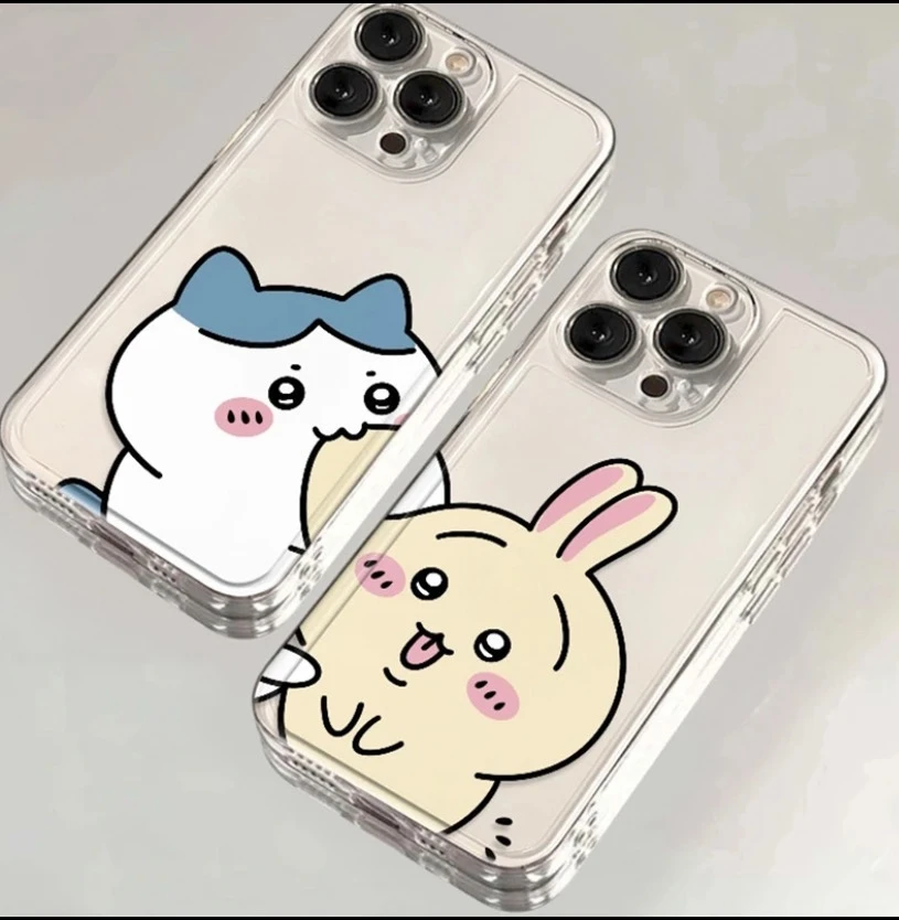 情侣小八乌萨奇适用苹果promax手机壳iPhone15透明小米13华为全包