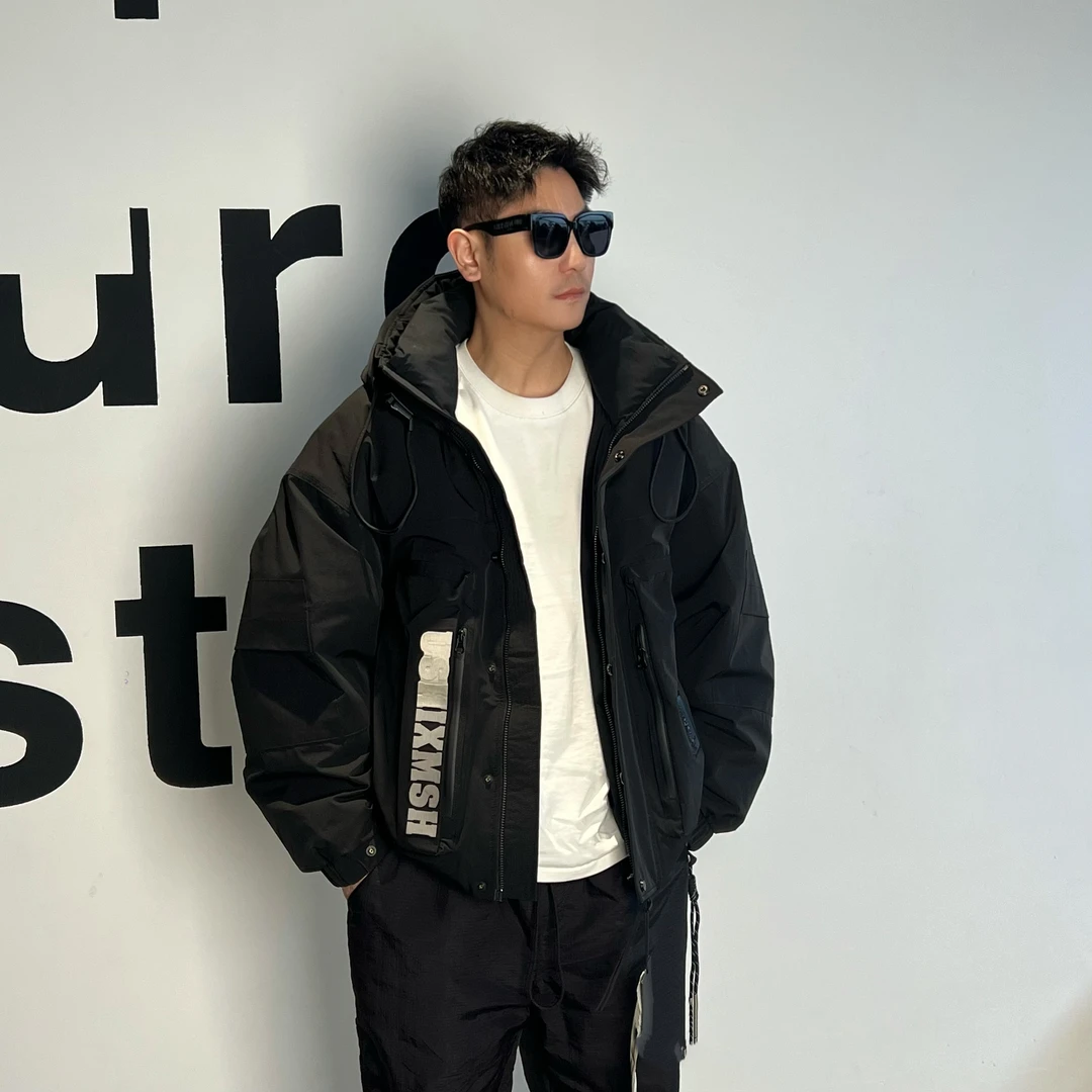 2024新款90白鸭三防连帽羽绒服24666-1