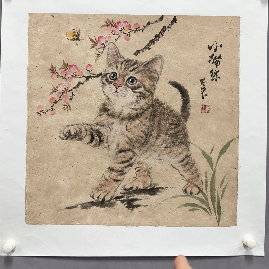 国画亲笔手绘放心去藏
