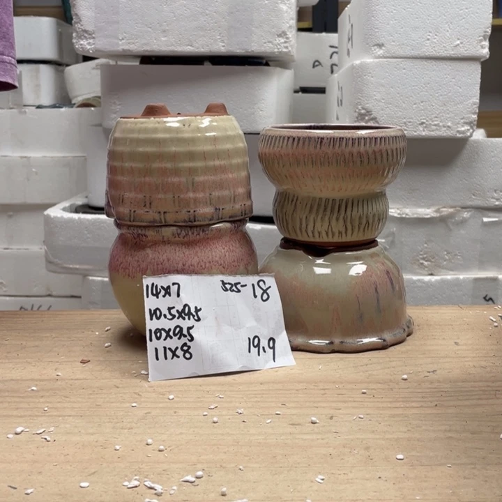 紫砂花盆多肉花盆微瑕18