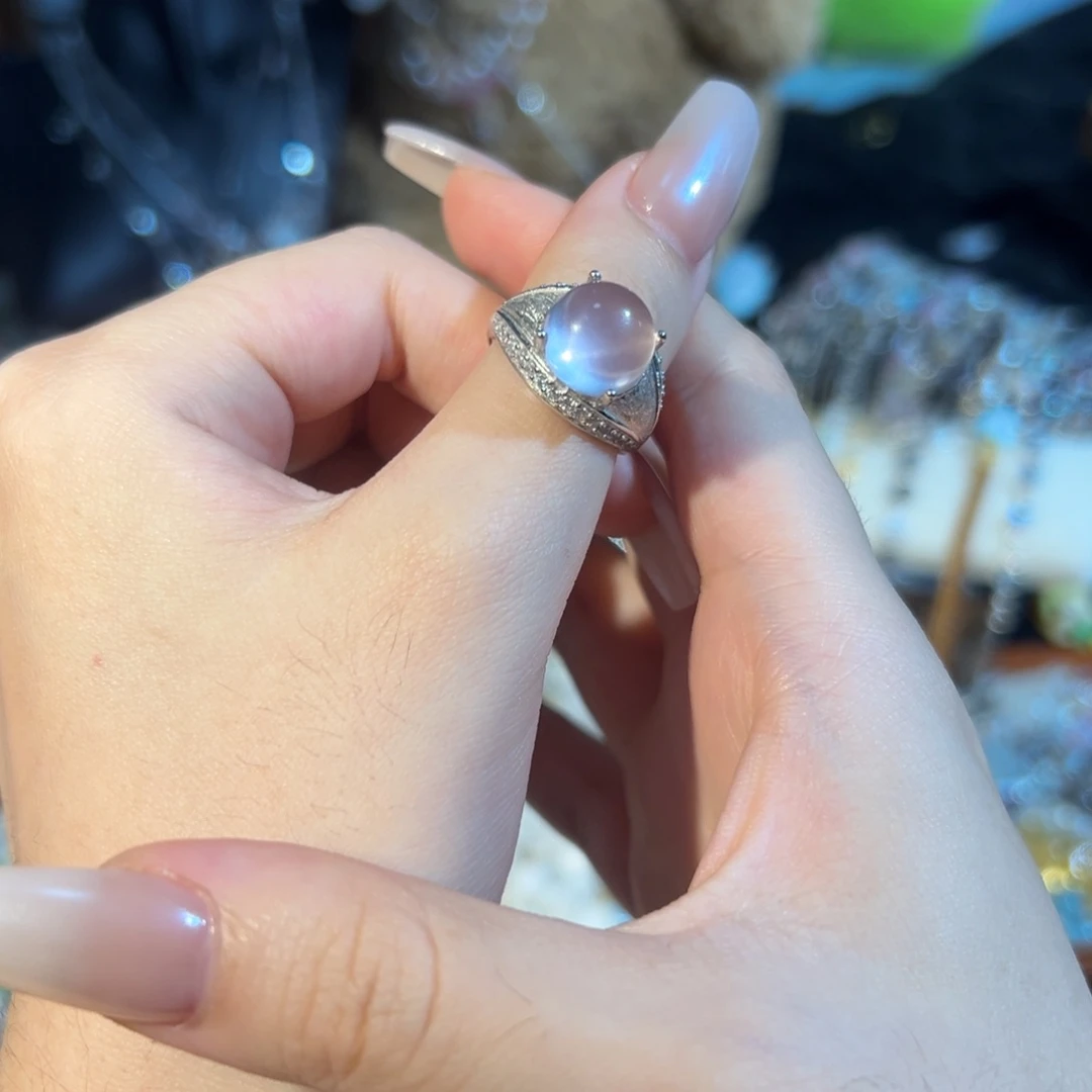 水晶手链银S925镶嵌戒指