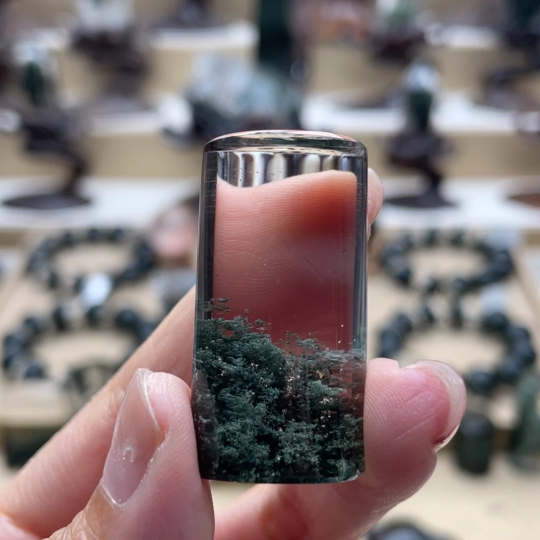 未镶嵌水晶颈饰绿幽灵吊坠