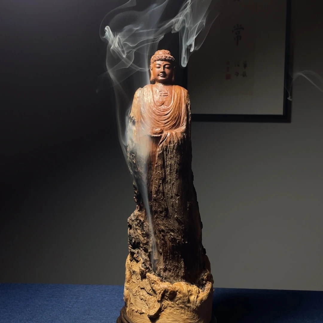 木e****哥荔枝木香炉工艺品