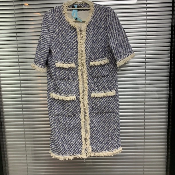 99新 LouisVuitton/路易威登 小香风编织连衣裙/36码/A04105