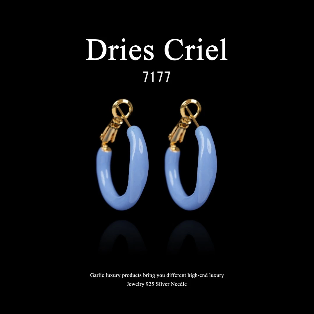 铜合金耳饰 Dries Criel【奶酪紫】耳饰-7177    X