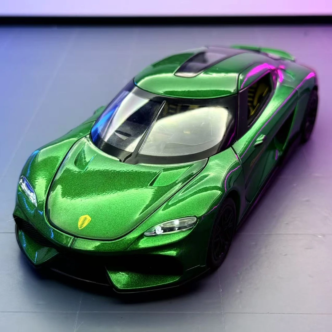 1:24柯尼塞格双子座车模型跑车仿真合金车模男孩汽车玩具收藏摆件