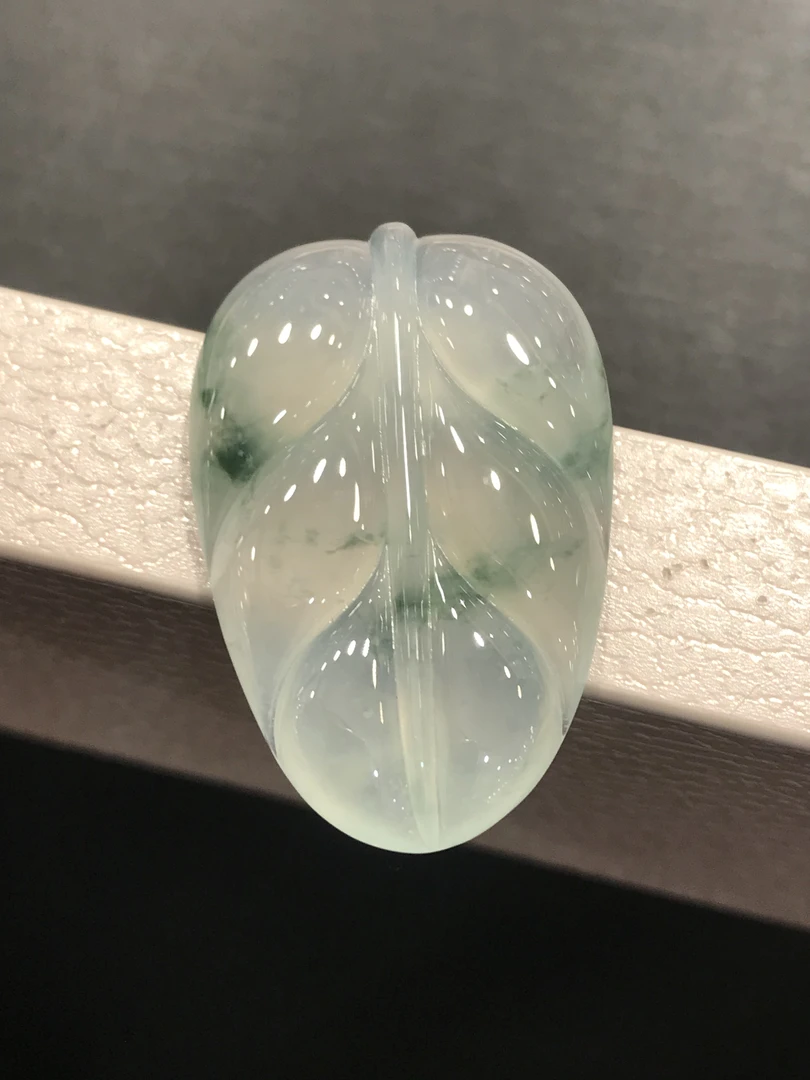 冰种飘花种老肉细杠味十足翡翠大叶