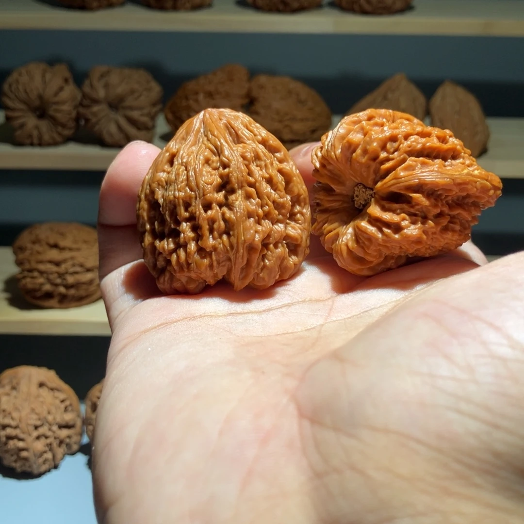 文玩核桃吊坠39尺全品三楞涿鹿南疆石