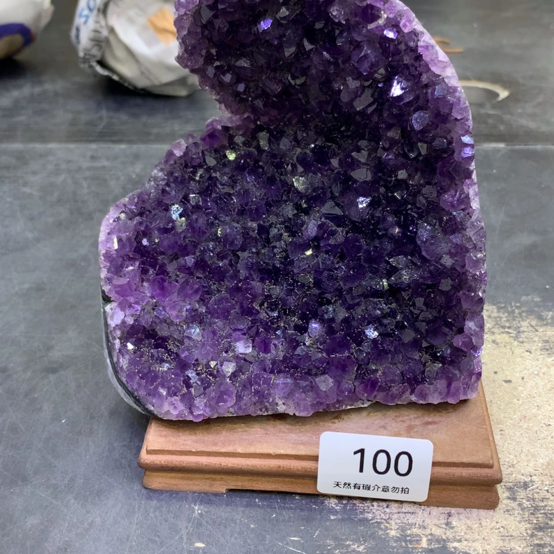 水晶摆件未镶嵌紫晶100