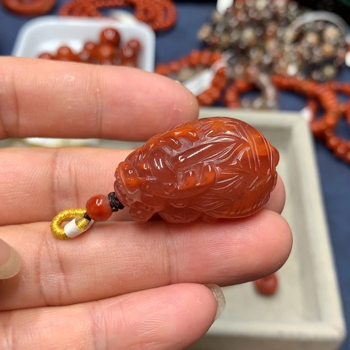 吊坠(不含链)未镶嵌南红玛瑙