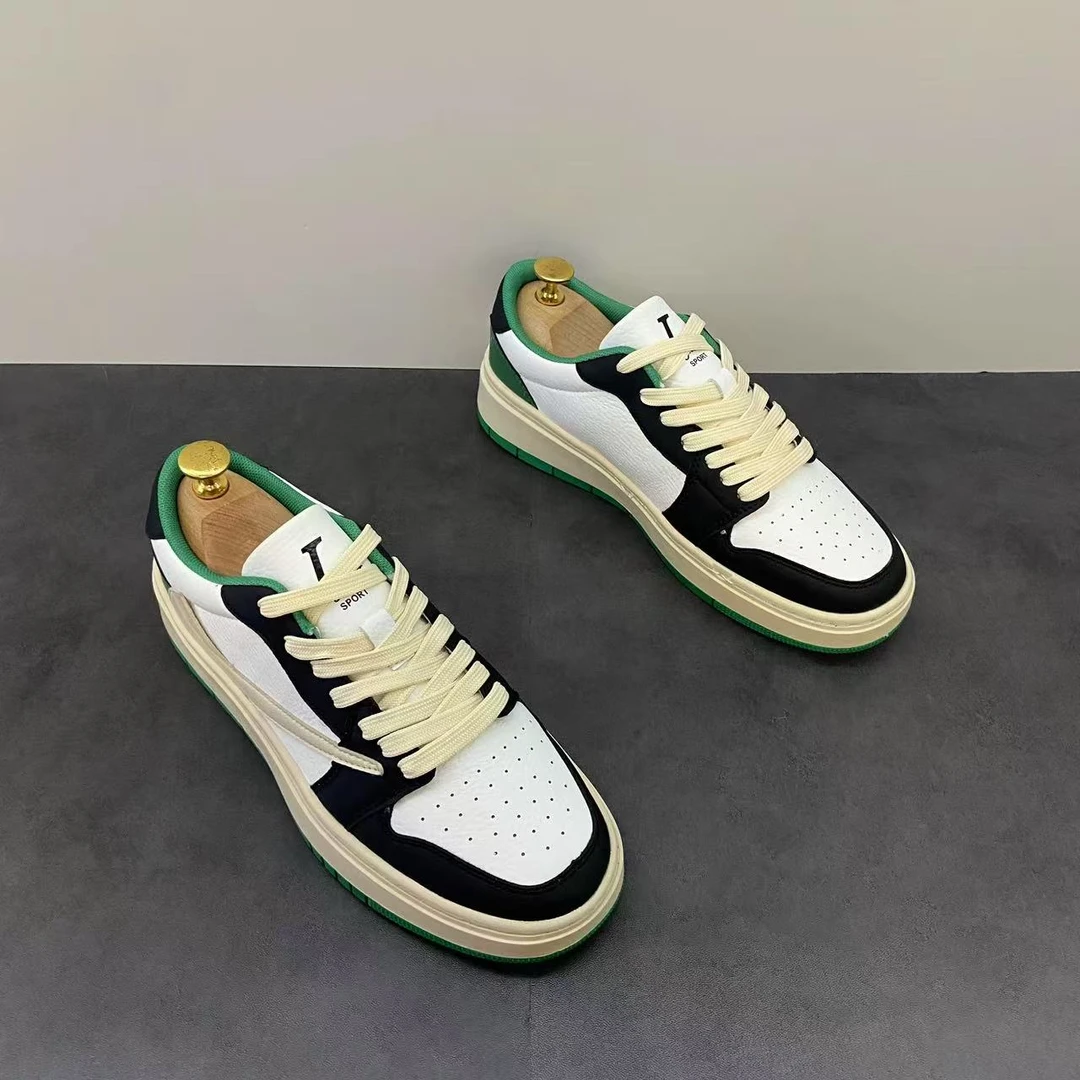 【保国男鞋】新款韩版百搭小白跑步运动鞋（2676-19）