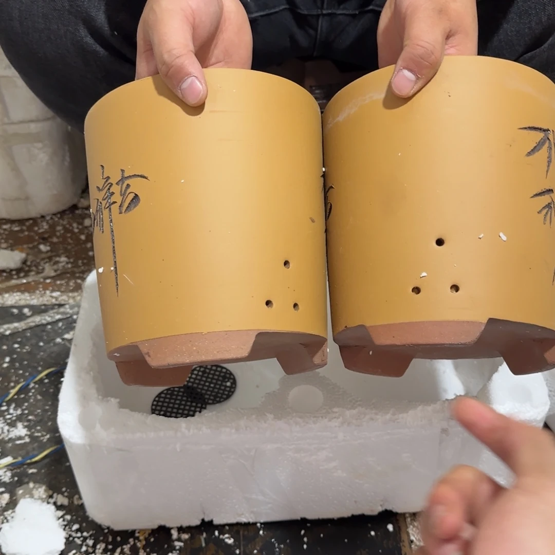 紫砂花盆口径14.18口径