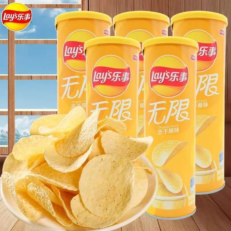 乐事无限桶装薯片90g*4