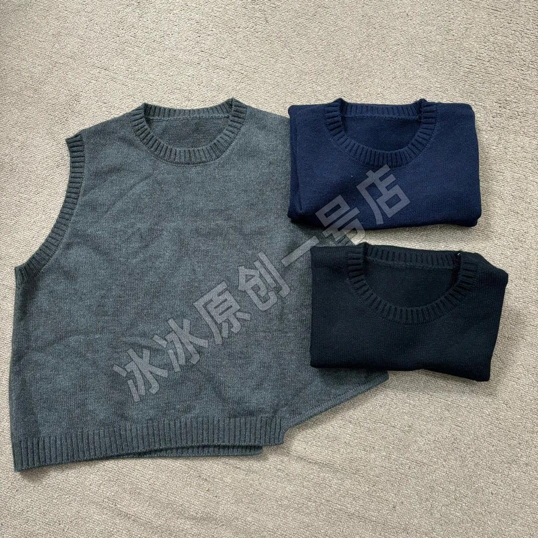 【冰冰一号店】新秋款 2713 8 不规则加厚针织马甲时尚百搭精品