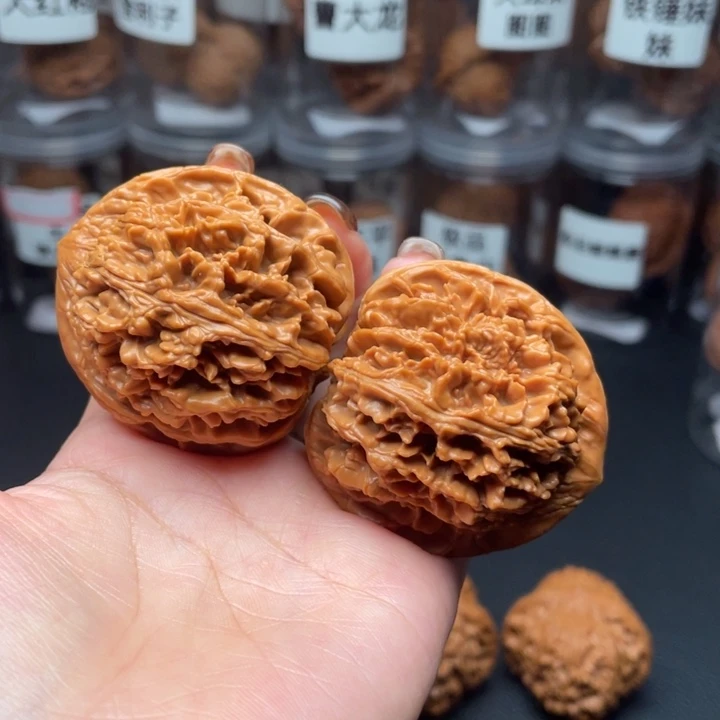 吊坠文玩核桃玉麒麟45
