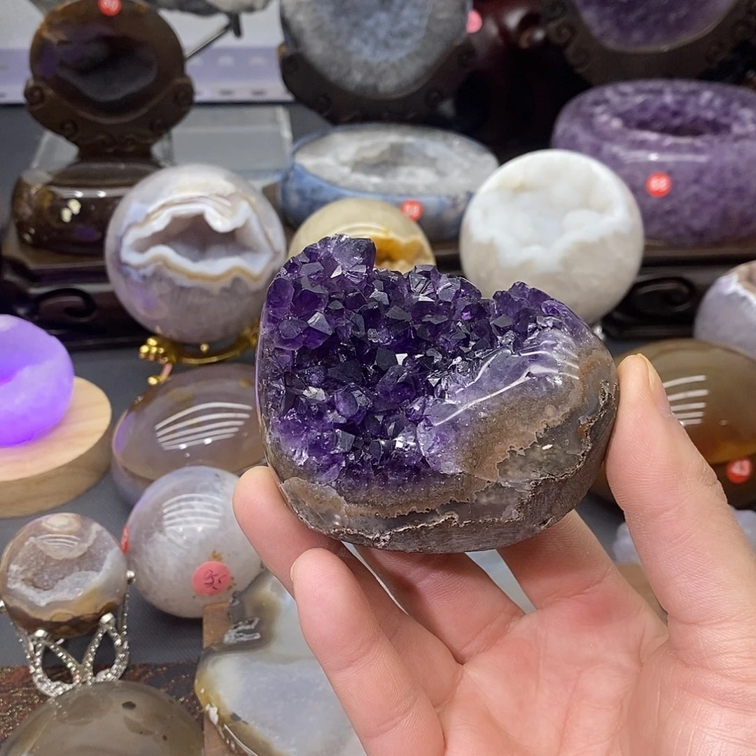 摆件紫晶未镶嵌紫晶